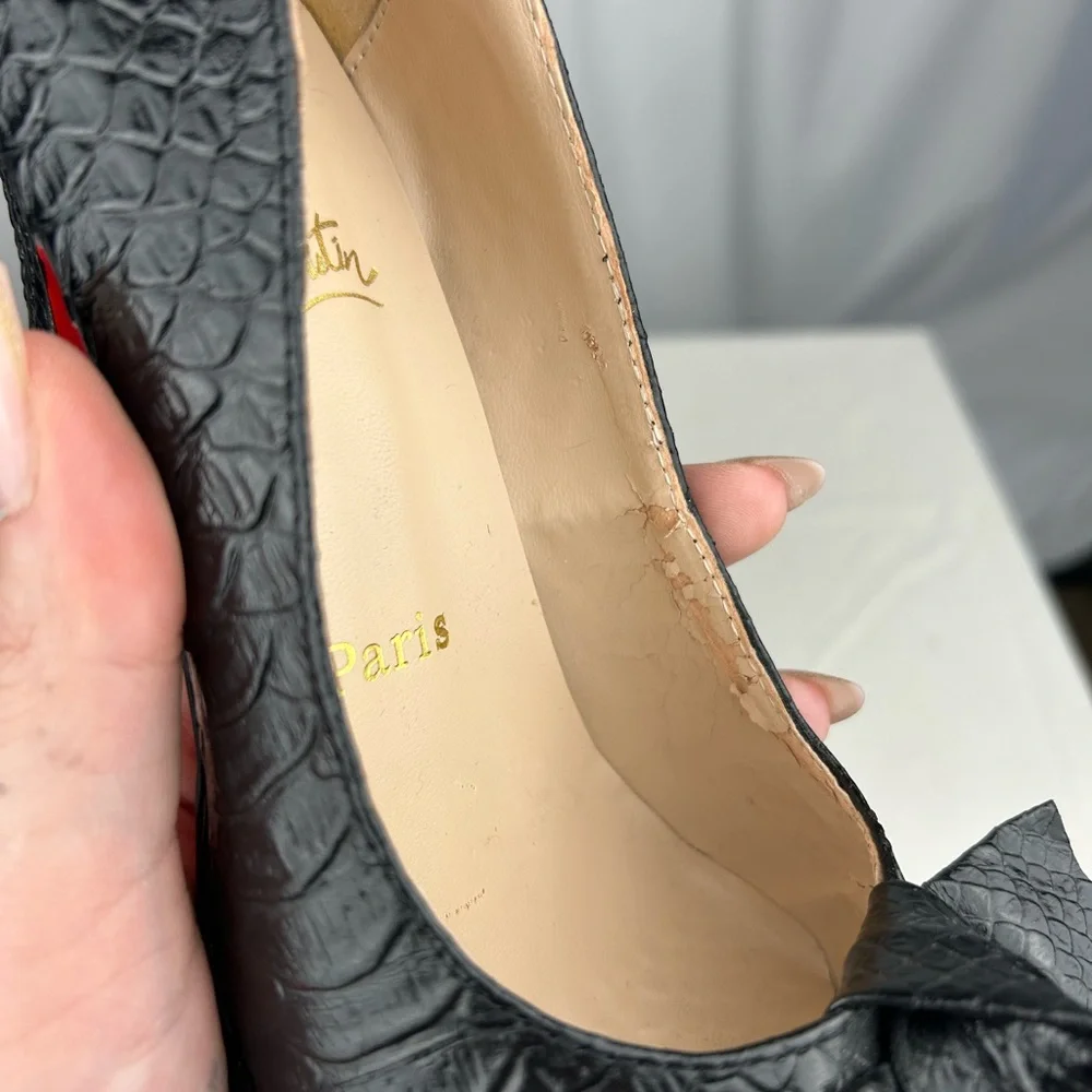 Christian Louboutin Black Stiletto Heels - Picture 3 of 5